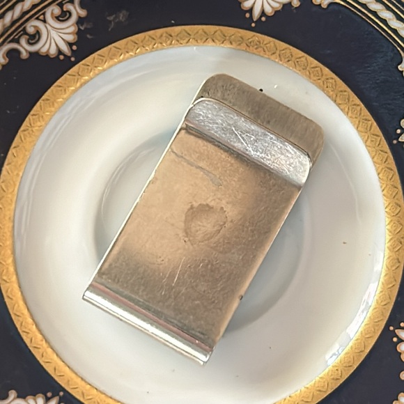 Vintage Inlaid Turquoise Black Onyx & MOP Money Clip - Picture 4 of 8